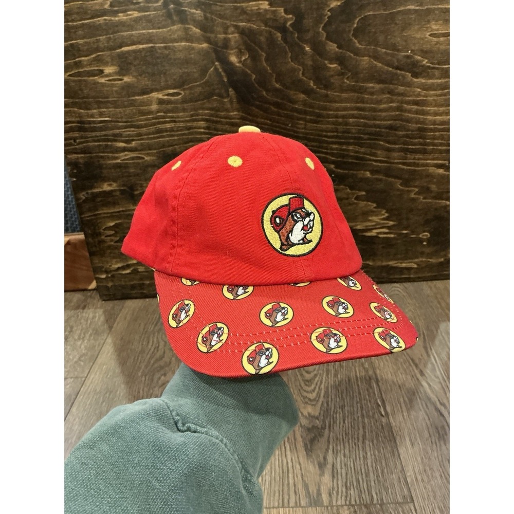 Buc-ees Youth Kids Hat‎ UPF 50+ Red Boys Girls Baseball Cap